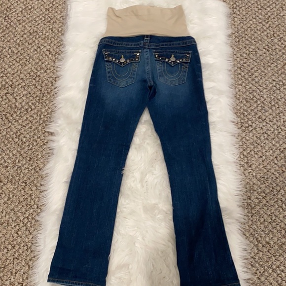 True Religion Studded Distressed Maternity Jeans - Picture 2 of 8
